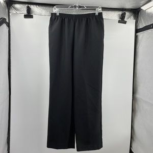 Alfred Dunner Black Elastic Waist Pull On Pants Size 12
